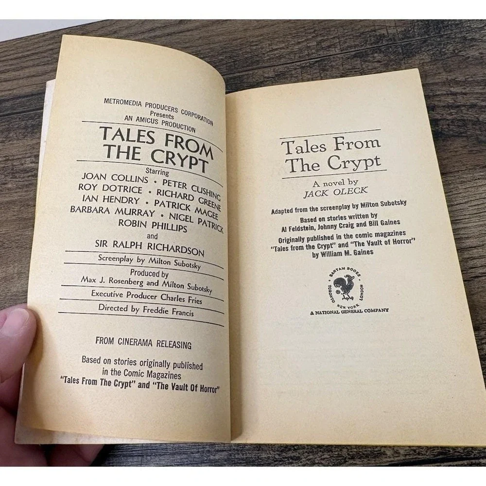 Tales From The Crypt by Jack Oleck Bantam Paperback Book First Printing